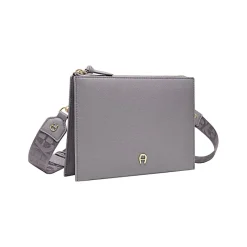 Aigner Leather Accessories-Zita bag with shoulder strap iron grey