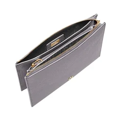 Aigner Leather Accessories-Zita bag with shoulder strap iron grey