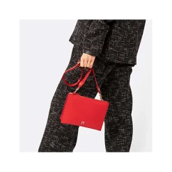 Aigner Leather Accessories-Zita bag with shoulder strap iron grey