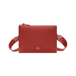 Aigner Leather Accessories-Zita bag with shoulder strap burnt red