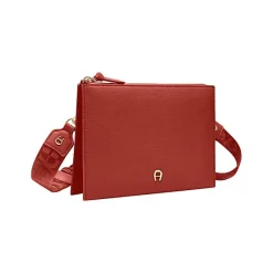 Aigner Leather Accessories-Zita bag with shoulder strap burnt red