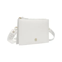 Aigner Leather Accessories-Zita bag with shoulder strap cotton white