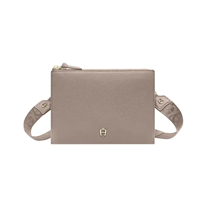 Aigner Leather Accessories-Zita bag with shoulder strap taupe