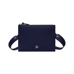 Aigner Leather Accessories-Zita bag with shoulder strap cosmic blue