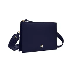 Aigner Leather Accessories-Zita bag with shoulder strap cosmic blue