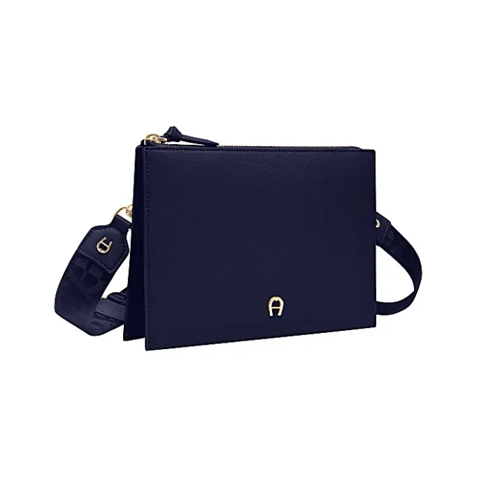 Aigner Leather Accessories-Zita bag with shoulder strap cosmic blue