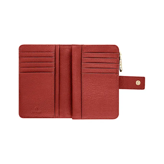 Aigner Wallets-Zita Combination Wallet burnt red