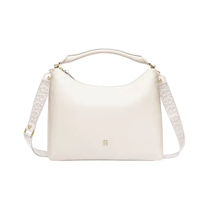 Aigner Bags-Zita Hobo Bag M cotton white
