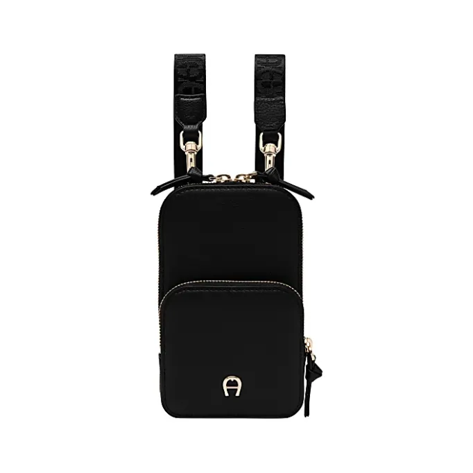 Aigner Leather Accessories|Phone Cases-Zita phone pouch black