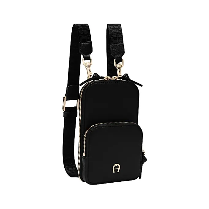 Aigner Leather Accessories|Phone Cases-Zita phone pouch black