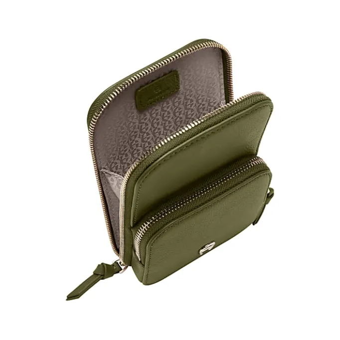 Aigner Leather Accessories|Phone Cases-Zita phone pouch dark olive