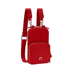Aigner Leather Accessories|Phone Cases-Zita phone pouch lipstick red