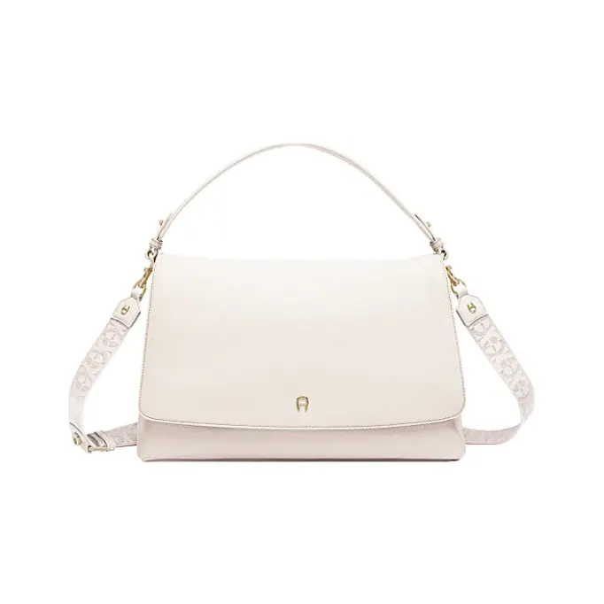 Aigner Bags-ZITA Shoulder bag M cotton white