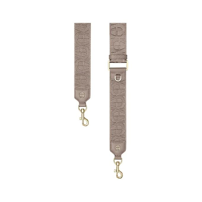 Aigner Leather Accessories|Straps-Zita shoulder strap taupe
