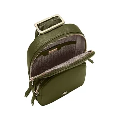 Aigner Leather Accessories-Zita Sling Crossbody Bag dark olive