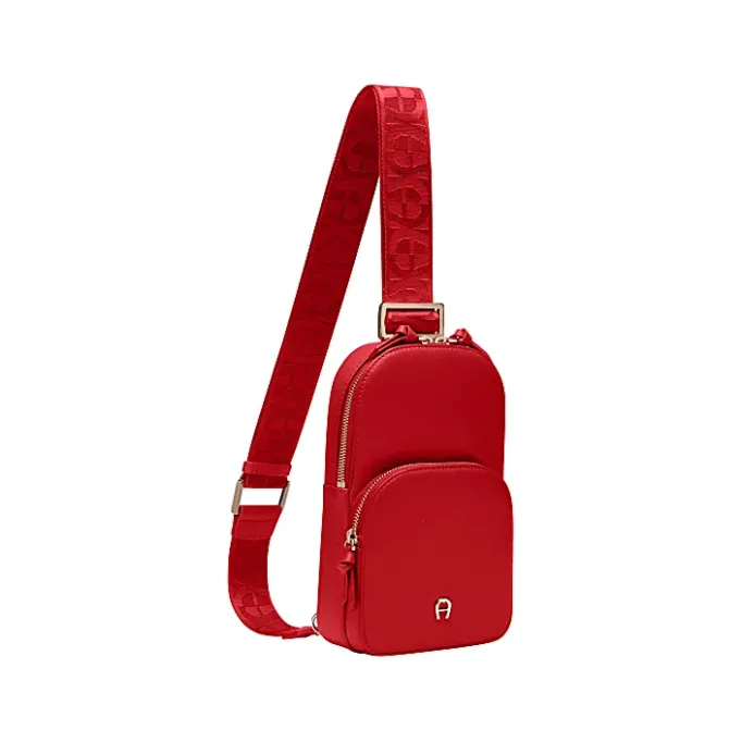 Aigner Leather Accessories-Zita Sling Crossbody Bag lipstick red