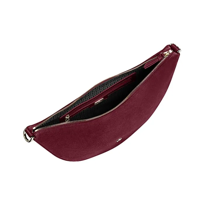 Aigner Bags-Zita Suede shoulder bag M burgundy