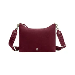 Aigner Bags-Zita Suede shoulder bag S burgundy
