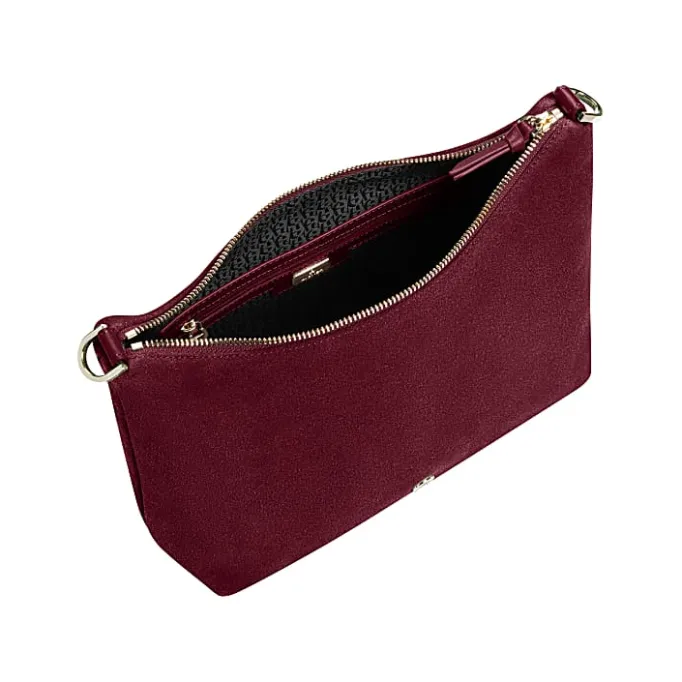 Aigner Bags-Zita Suede shoulder bag S burgundy