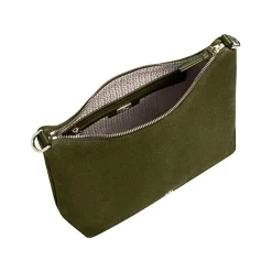 Aigner Bags-Zita Suede shoulder bag S dark olive